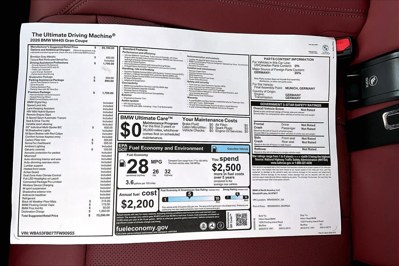 New 2026 BMW M440i w/ Premium Package RWD image 18