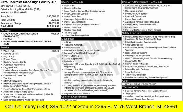 Used 2025 Chevrolet Tahoe High Country image 3