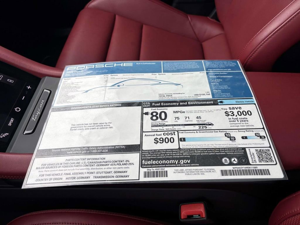 Used 2022 Porsche Taycan image 40