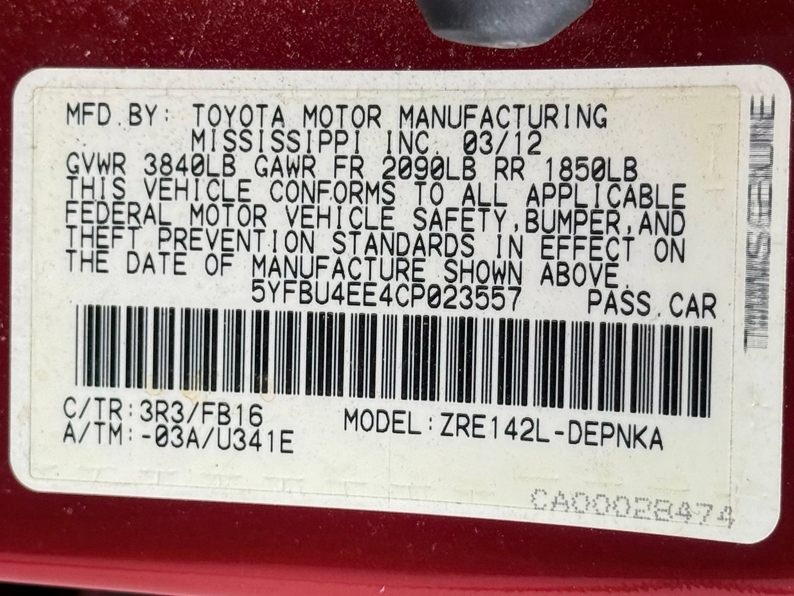 Used 2012 Toyota Corolla LE w/ Premium Pkg FWD image 30