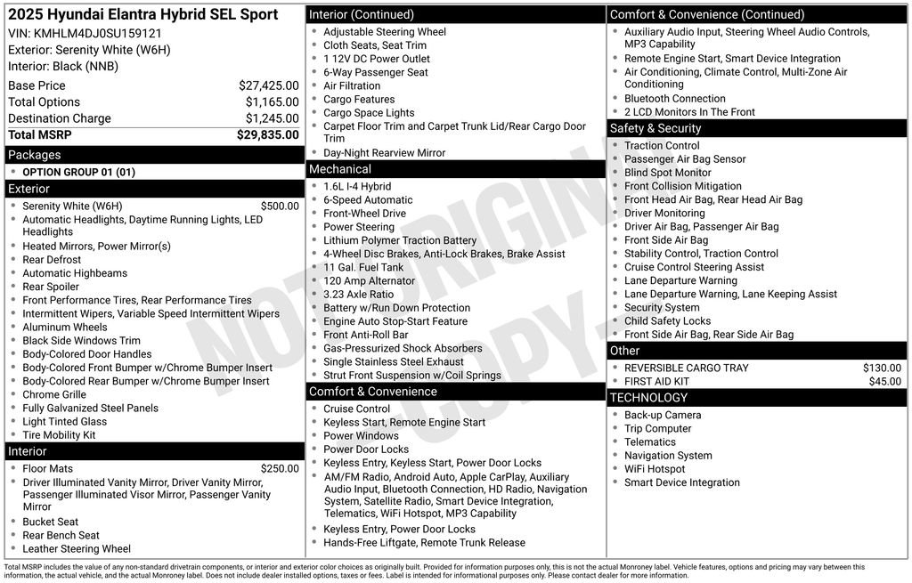 Certified 2025 Hyundai Elantra SEL FWD image 29