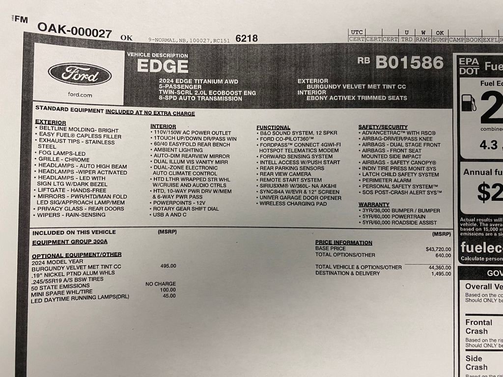 Used 2024 Ford Edge Titanium image 32