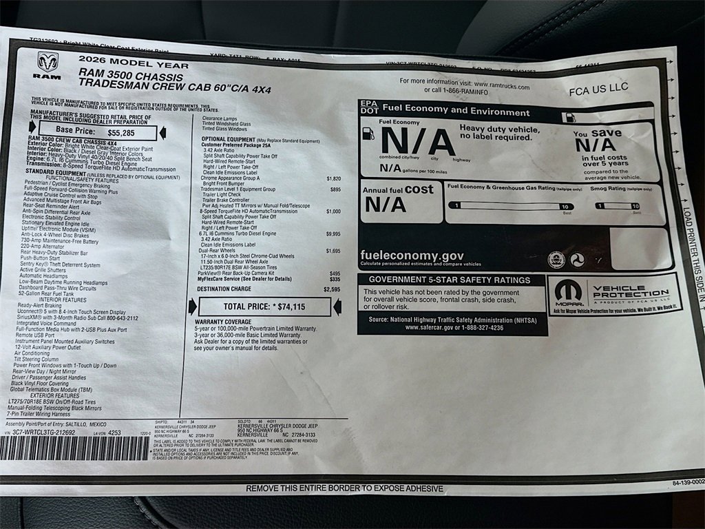 New 2026 RAM 3500 Tradesman image 21