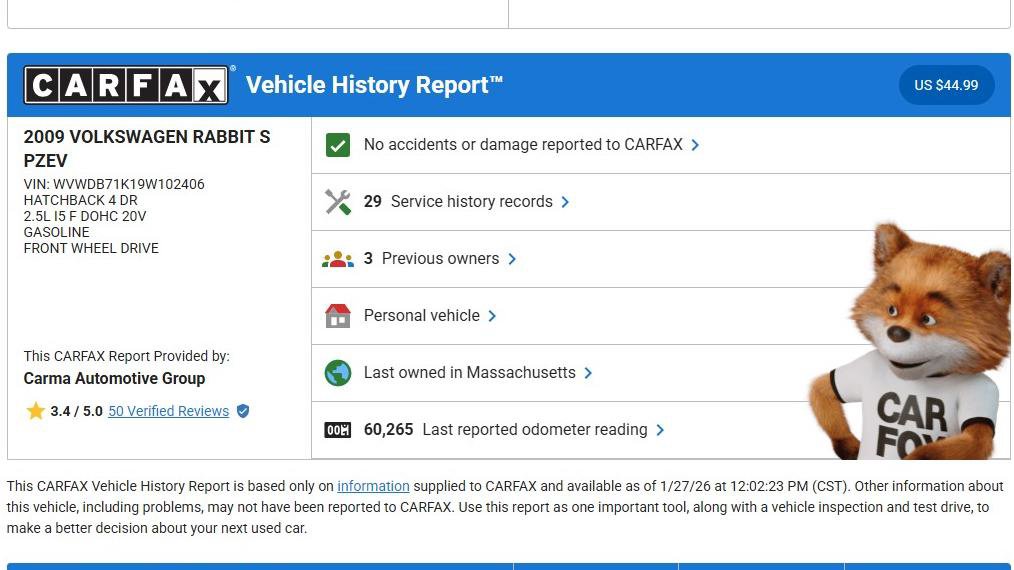 Used 2009 Volkswagen Rabbit S image 14