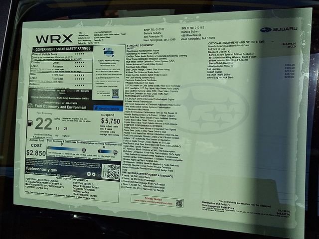 New 2026 Subaru WRX tS AWD/4WD image 23