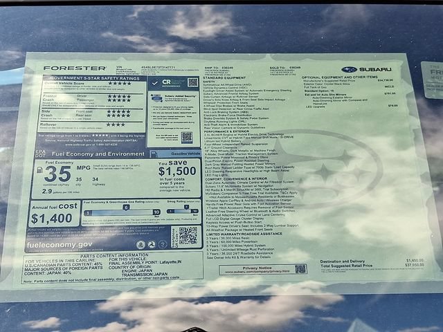 New 2026 Subaru Forester Premium AWD/4WD image 20