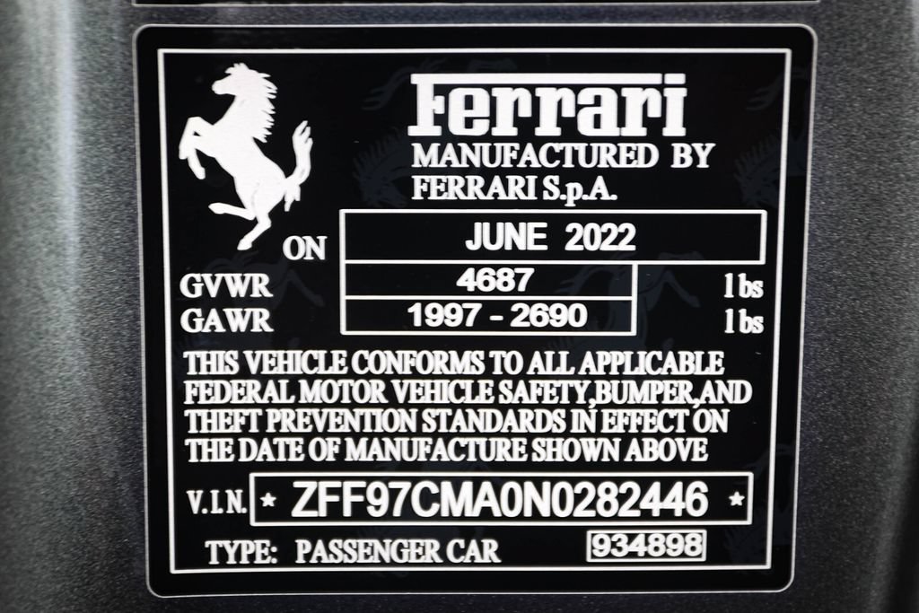 Certified 2022 Ferrari 812 GTS RWD image 58