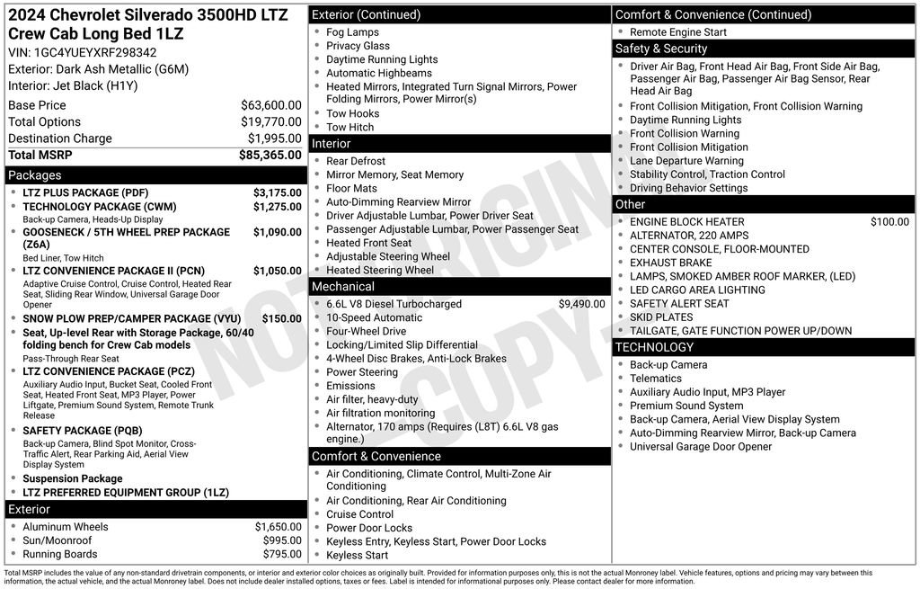 Used 2024 Chevrolet Silverado 3500 LTZ w/ LTZ Plus Package image 31