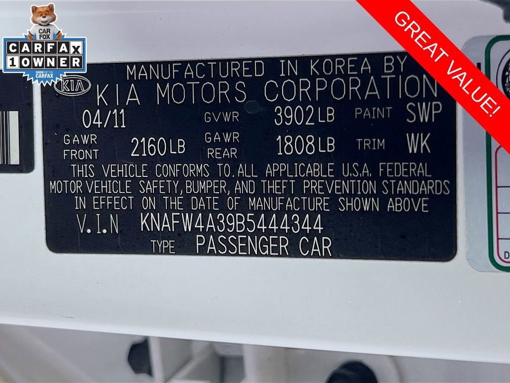 Used 2011 Kia Forte SX w/ Leather Pkg FWD image 28