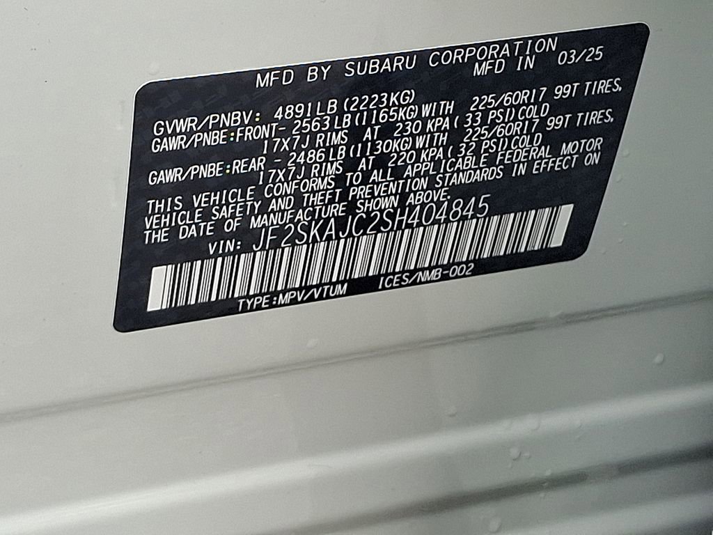 Used 2025 Subaru Forester Wilderness w/ Wilderness Package image 30