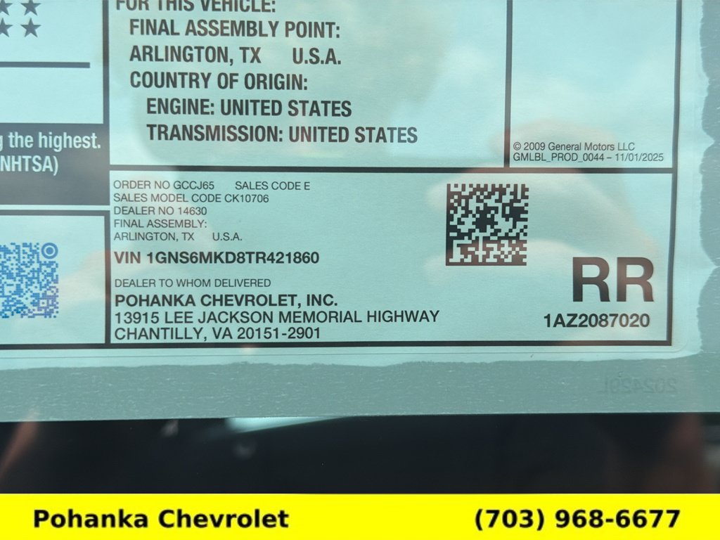 New 2026 Chevrolet Tahoe LS w/ Max Trailering Package AWD/4WD image 33