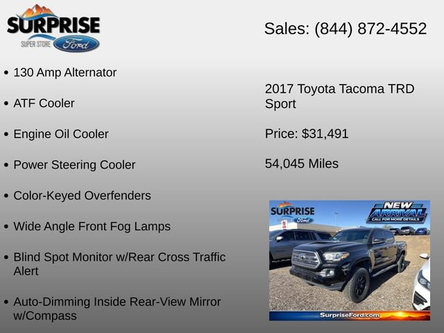 Used 2017 Toyota Tacoma TRD Sport w/ Tow Package (A/T) AWD/4WD image 17