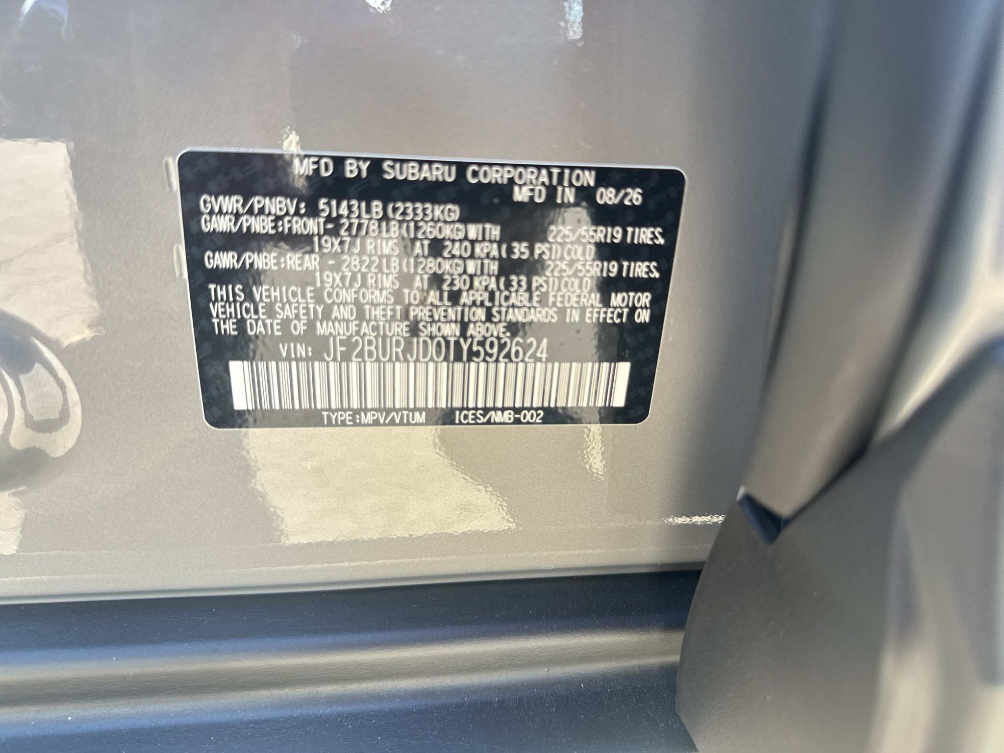 New 2026 Subaru Outback Touring XT AWD/4WD image 20