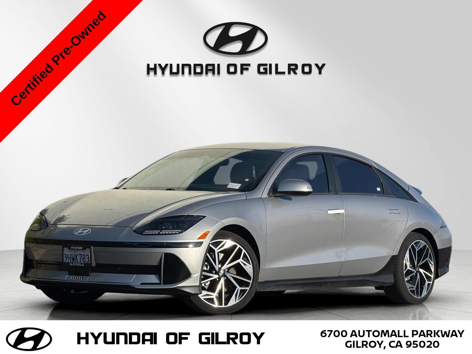Certified 2023 Hyundai Ioniq 6 SEL w/ Cargo Package RWD image 1