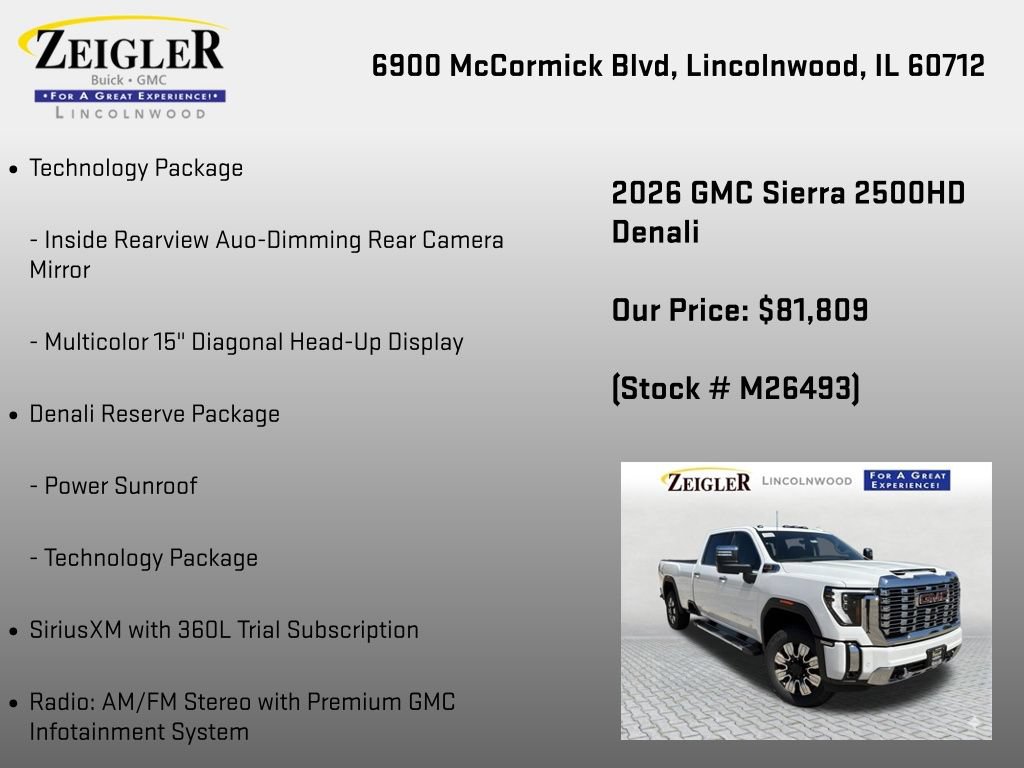 New 2026 GMC Sierra 2500 Denali w/ Denali Reserve Package AWD/4WD image 6