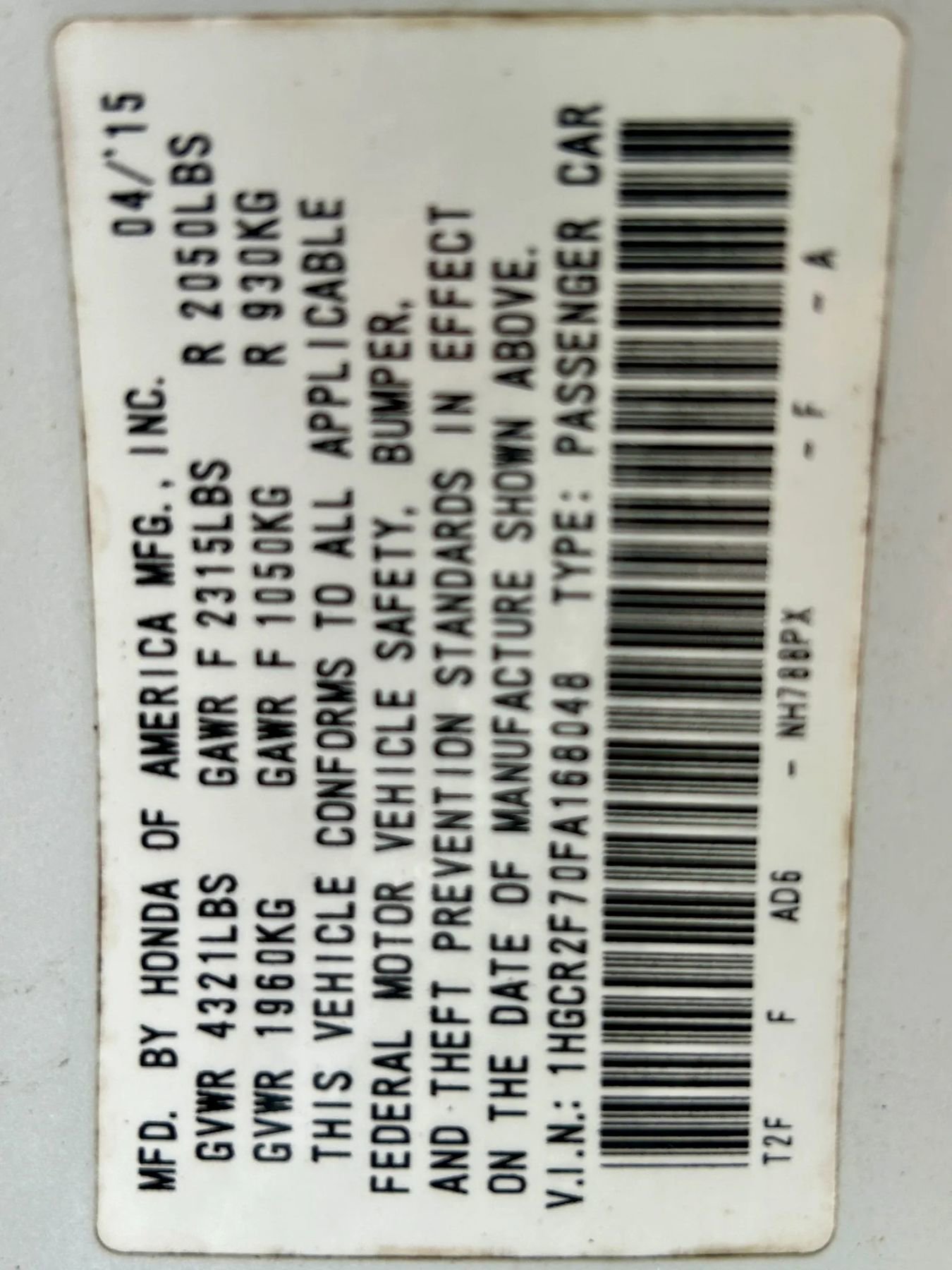 Used 2015 Honda Accord EX image 25