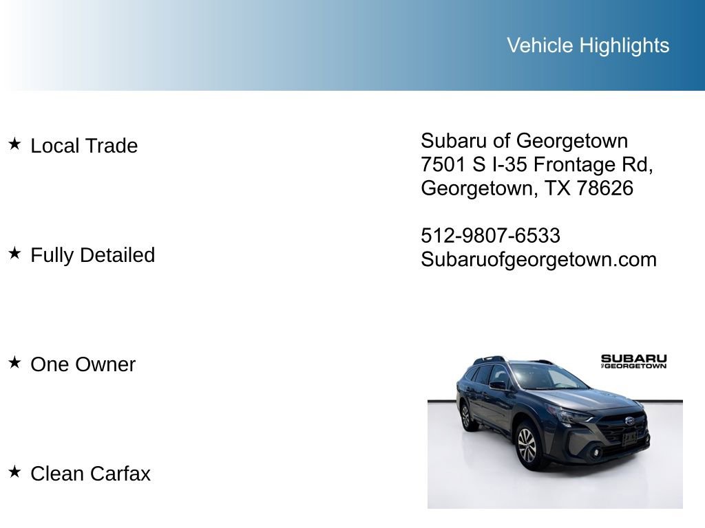 Certified 2025 Subaru Outback Premium w/ Popular Package #1 image 11