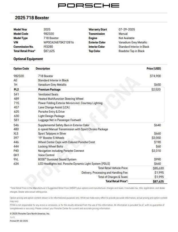 Used 2025 Porsche 718 Boxster image 6