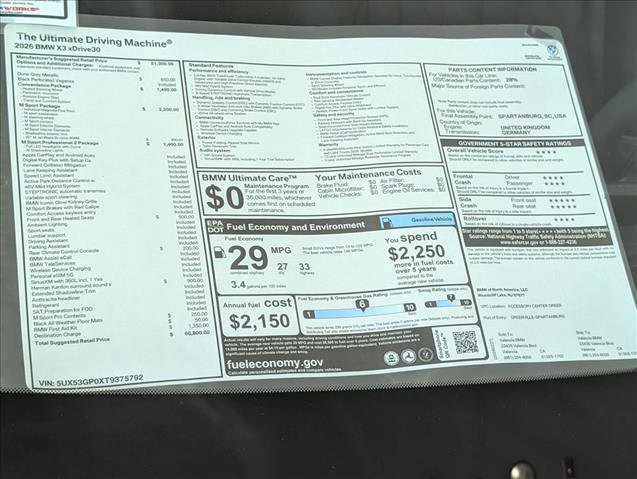 New 2026 BMW X3 xDrive30 w/ M Sport Package image 18
