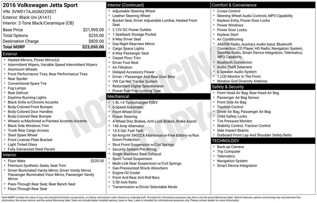 Used 2016 Volkswagen Jetta Sport FWD image 2