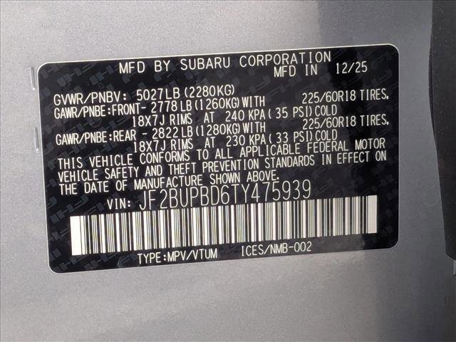 New 2026 Subaru Outback Premium image 19