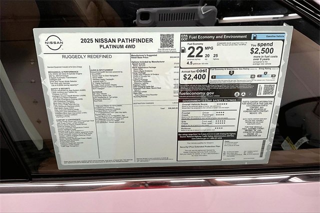 New 2025 Nissan Pathfinder Platinum image 40