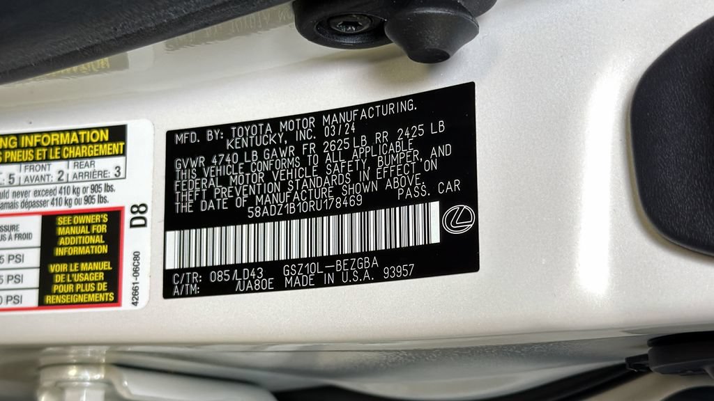 Certified 2024 Lexus ES 350 w/ Premium Package FWD image 33