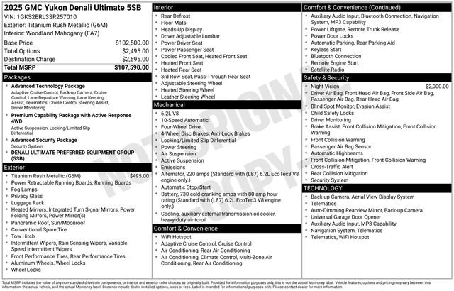 Used 2025 GMC Yukon Denali Ultimate image 31