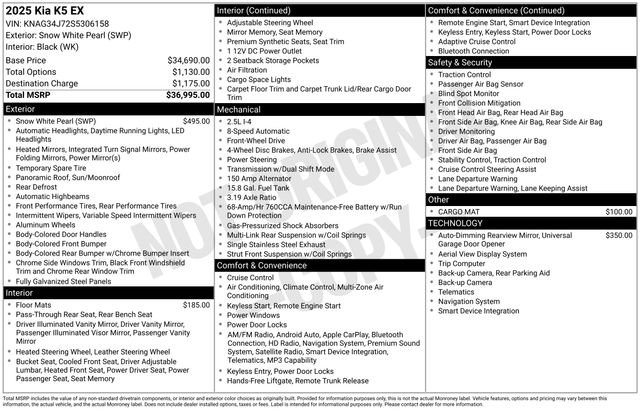 Used 2025 Kia K5 EX image 4