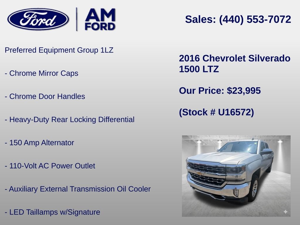 Used 2016 Chevrolet Silverado 1500 LTZ AWD/4WD image 18