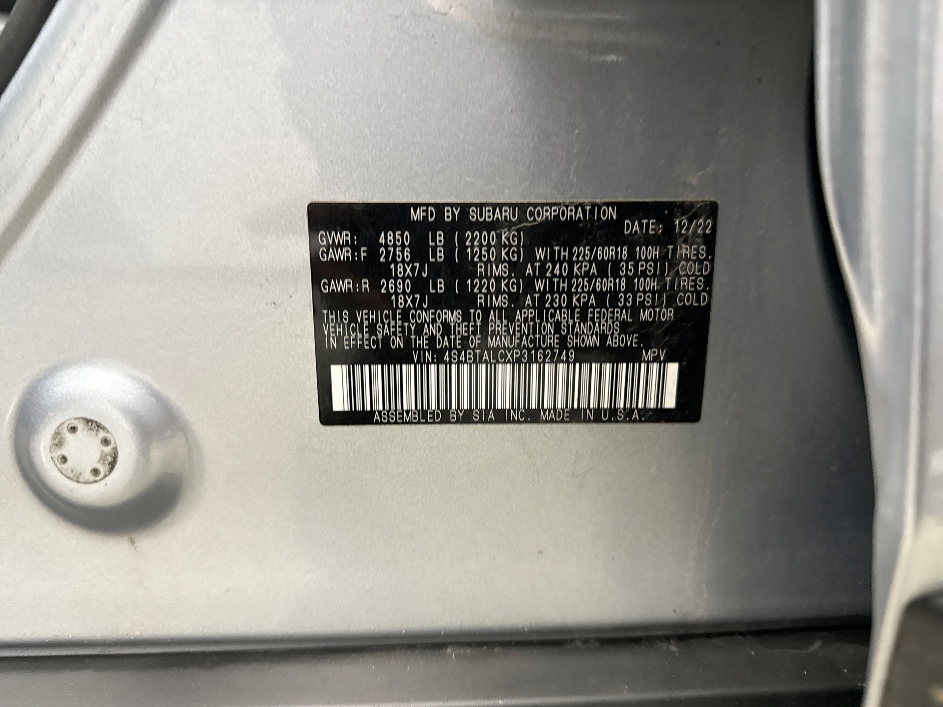 Used 2023 Subaru Outback Onyx Edition image 11