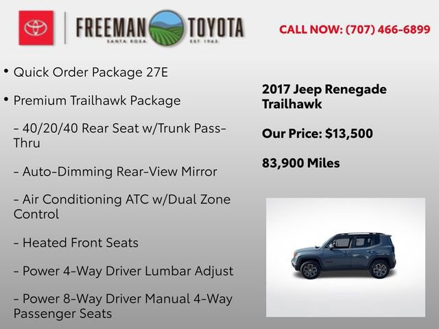 Used 2017 Jeep Renegade Trailhawk w/ Premium Trailhawk Package image 5