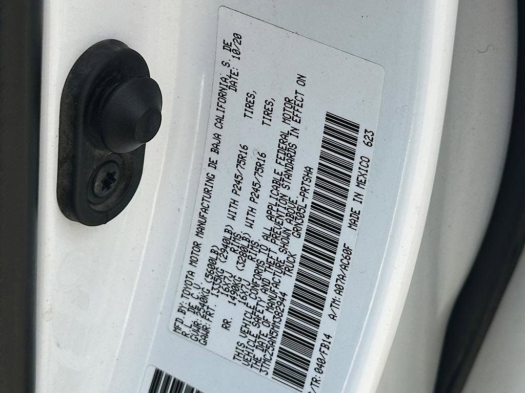 Certified 2021 Toyota Tacoma SR AWD/4WD image 33