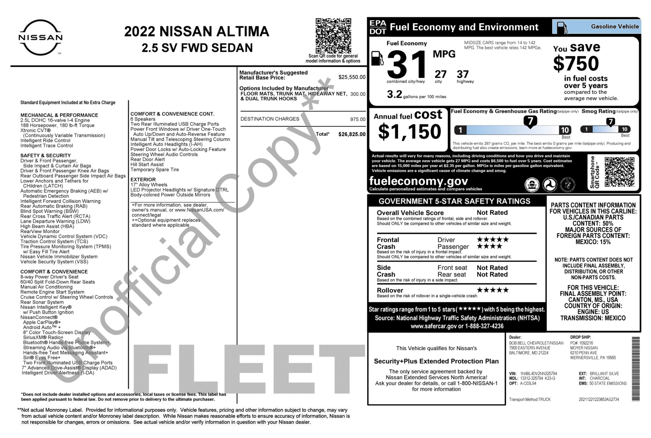 Used 2022 Nissan Altima 2.5 SV image 3