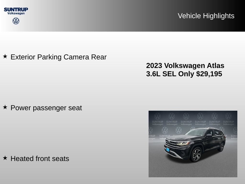 Used 2023 Volkswagen Atlas SEL AWD/4WD image 16