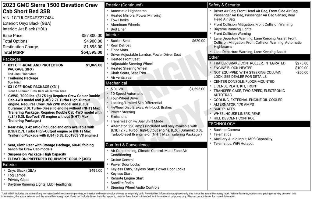 Used 2023 GMC Sierra 1500 Elevation image 26