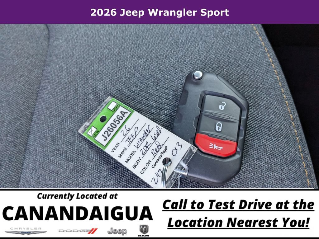 New 2026 Jeep Wrangler Sport AWD/4WD image 33