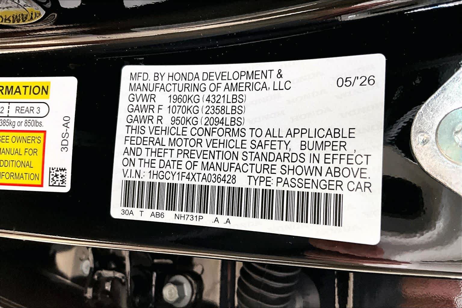 New 2026 Honda Accord SE image 19