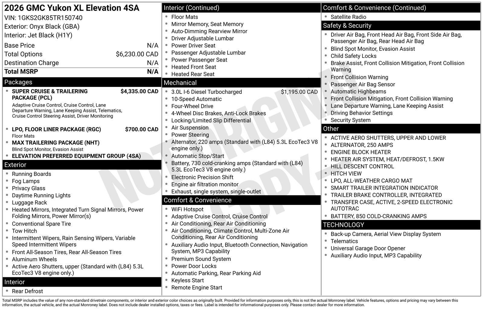 Used 2026 GMC Yukon XL Elevation AWD/4WD image 36