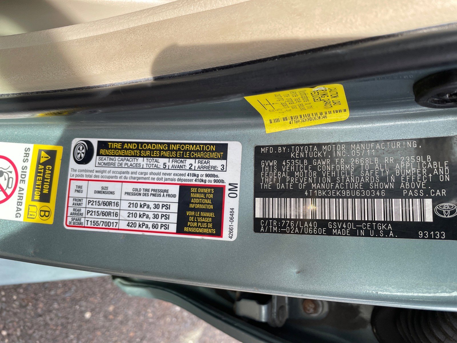 Used 2011 Toyota Camry XLE w/ SE/XLE Extra-Value Pkg image 21