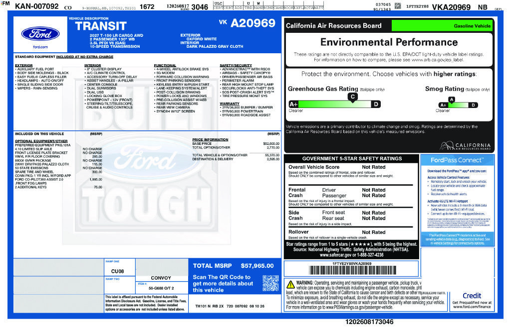 New 2027 Ford Transit 150 Low Roof AWD image 23