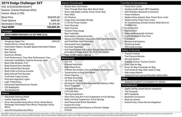 Used 2019 Dodge Challenger SXT RWD image 4