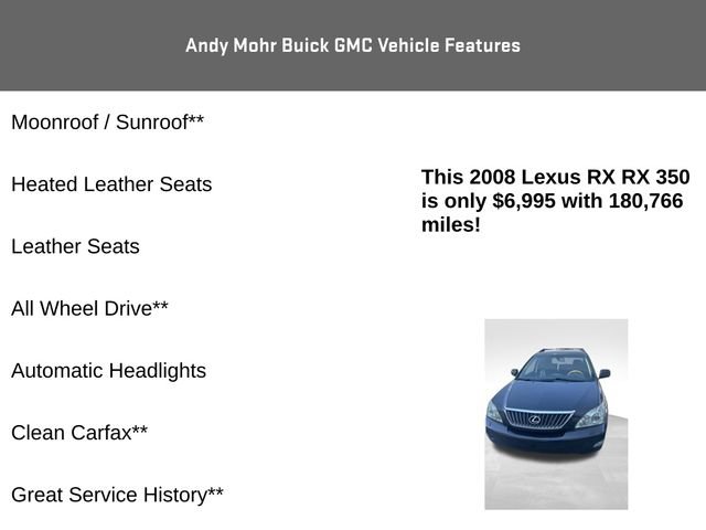 Used 2008 Lexus RX 350 AWD image 4