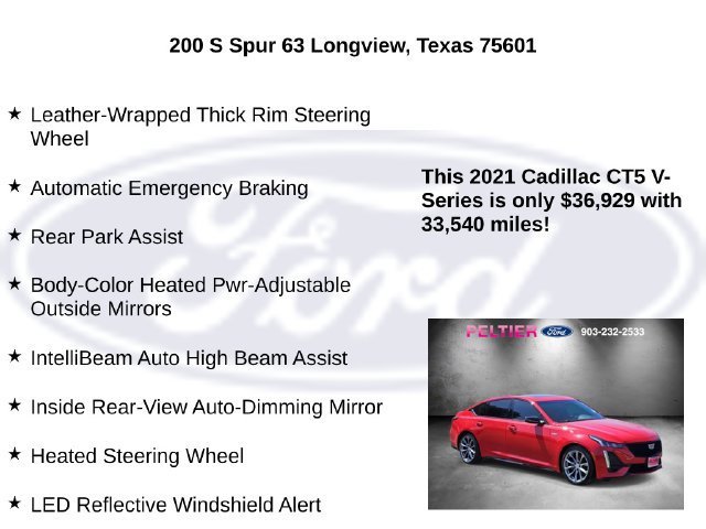 Used 2021 Cadillac CT5 V w/ Cold Weather Package RWD image 25