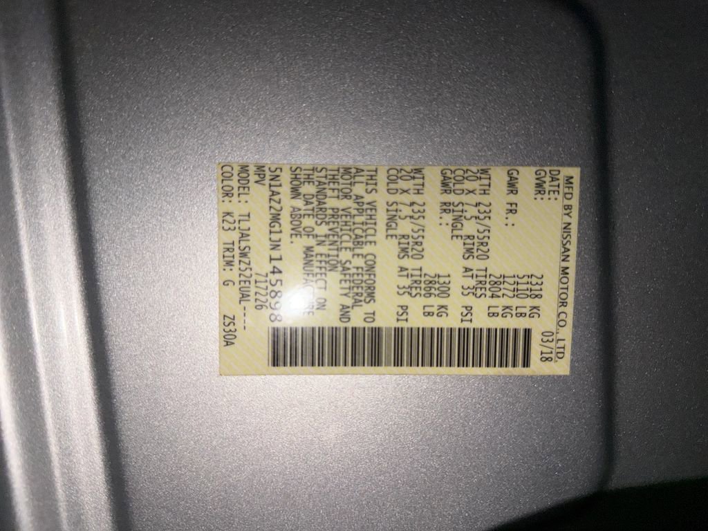 Certified 2018 Nissan Murano Platinum image 34