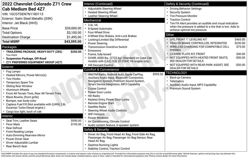 Certified 2022 Chevrolet Colorado Z71 image 34
