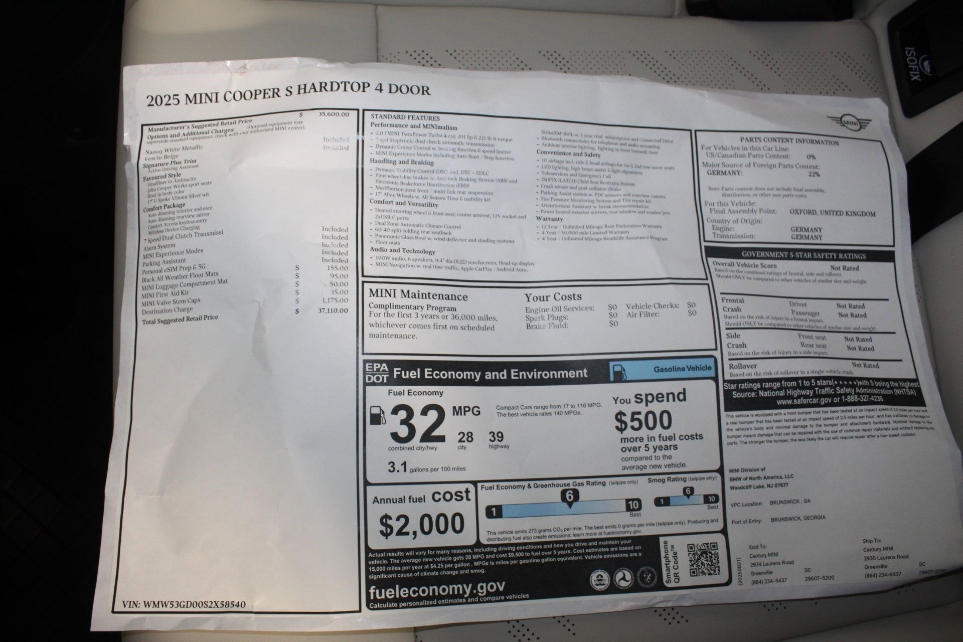 Certified 2025 MINI Cooper S image 24