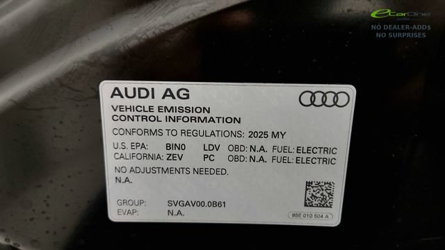 Used 2025 Audi A6 e-tron Premium Plus w/ Premium Plus RWD image 77