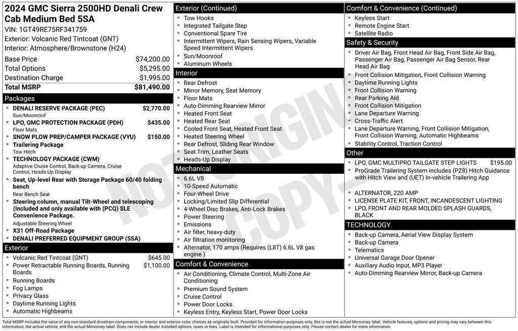 Used 2024 GMC Sierra 2500 Denali w/ Denali Reserve Package image 2