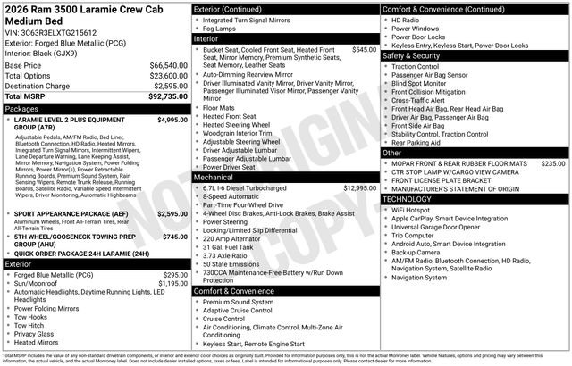 New 2026 RAM 3500 Laramie image 2